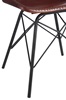Afbeelding van J-line stoel donkerbruin leder