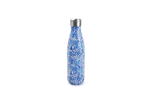 Drinking bottle hydra royal blue S&P salt and pepper isoleerfles hydra blauw
