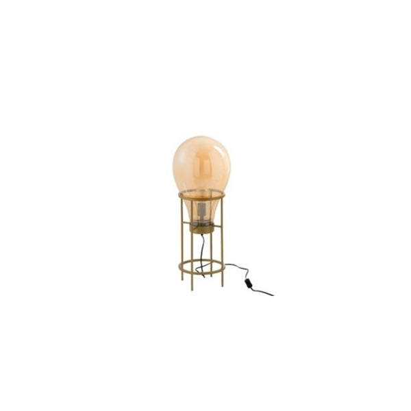 Lamp Luchtballon Glas/Metaal Goud Medium
